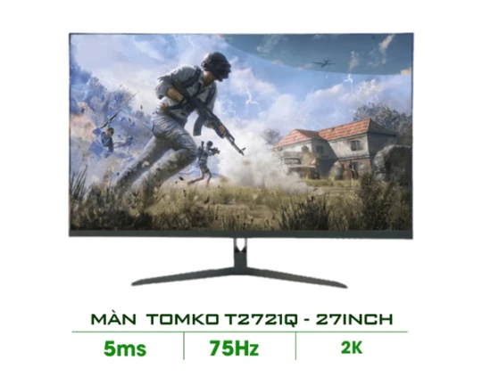 Màn Hình Máy Tính 27 inch Tomko T2721Q (Full viền 2K IPS 75Hz)